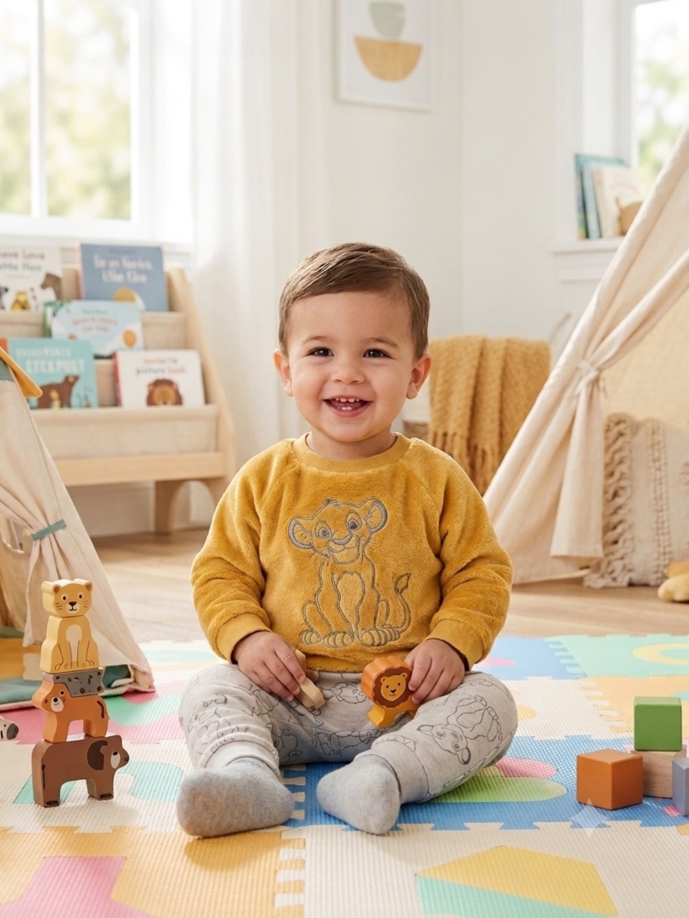 Disney Baby Lion King Sweatshirt and Pants Set size 24m (2t)